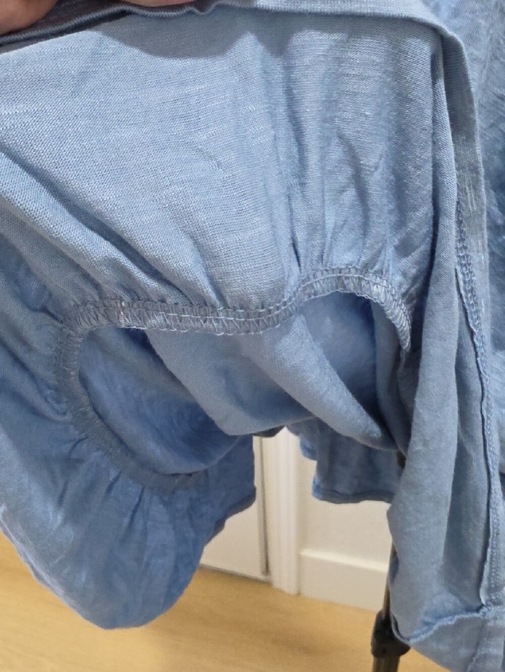 Style & Co. Light Blue Off-Shoulder Ruffle Tunic - Picture 6 of 9